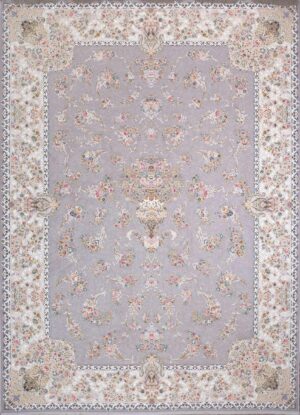 رژین طوسی- 1200 شانه- تراکم 3600 تمام اکریلیک-کیفیت نخ درجه یک 3 سال ضمانت بافته شده با جدیدترین و به روزترین دستگاه فرش ماشینی